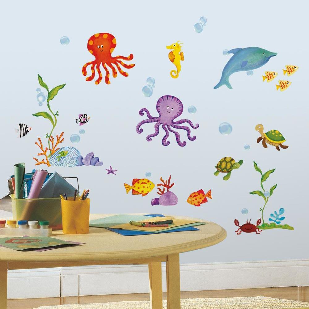 ADVENTURES UNDER THE SEA PEEL & STICK WALL DECALS Peel And Stick